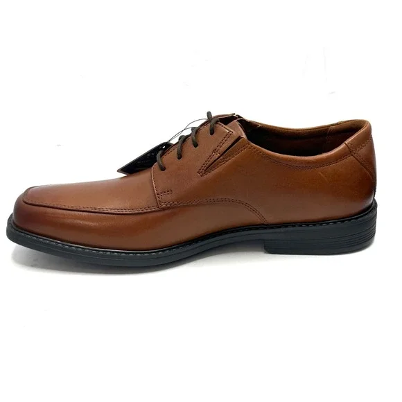 Clarks Men's Cosgrove Apron Dress ShoesOxfords Tan Leather Size 11.5M NWT/BOX